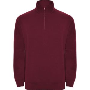 Bordowa ANETO 1109 bez kaptura - Bluza męska z nadrukiem
