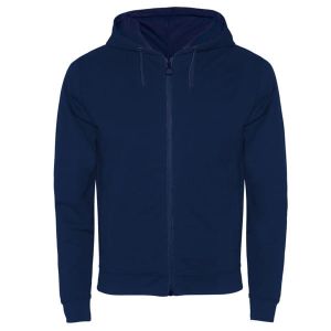 Granatowy FUJI 1105, casual - męska bluza z nadrukiem