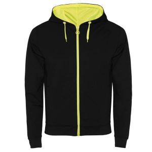 Czarno-żółta FUJI 1105 - Bluza męska z nadrukiem