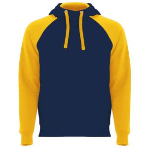 Kobaltowo-złota BADET 1058, bicolor - bluza z nadrukiem