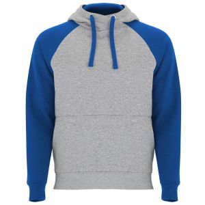 Szaro-niebieski BADET 1058 z kapturem - Bluza męska