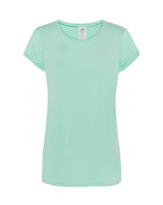 Koszulka damska mint green JHK TSULTBGMG - z nadrukiem