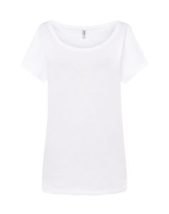 Biały T-shirt damski JHK TSULTRNDWH - z własnym nadrukiem