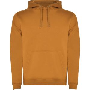 Żółte Curry URBAN 1067, kieszeń kangur - Bluza z Nadrukiem
