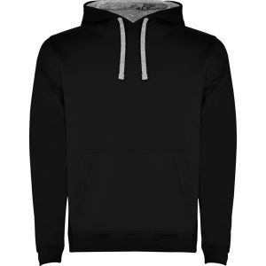 Czarno-szara URBAN 1067 - bluza z nadrukiem