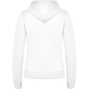 Biała VELETA 6425 z suwakiem - Bluza z własnym nadrukiem