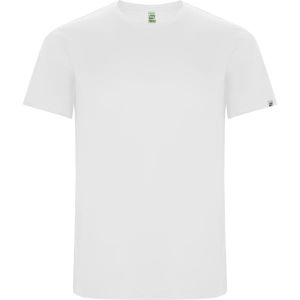 Biały męski t-shirt techniczny ROLY IMOLA - nadruk warszawaw