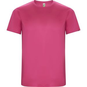 Różowy męski t-shirt techniczny ROLY IMOLA - własna grafika
