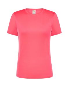 Koszulka damska fucsia flour JHK SPORTLADYFUF - z logo