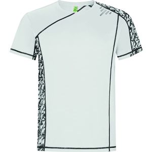 Biały męski techniczny t-shirt ROLY SOCHI 0426 - logo własne