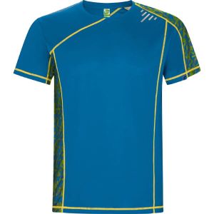 Niebieski męski techniczny t-shirt ROLY SOCHI 0426 - custom