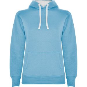 URBAN WOMAN 1068 - Bluza z Nadrukiem Błękitno-Biała