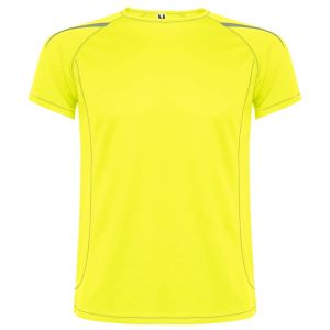 Żółta męska techniczna koszulka ROLY SEPANG - personalizacja
