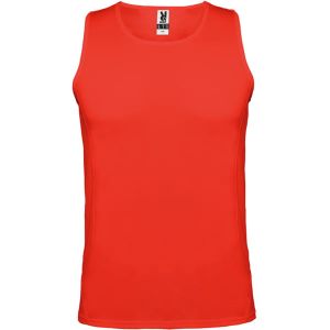 Czerwony męski techniczny tanktop ROLY ANDRE - z logo firmy