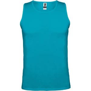 Turkusowy męski techniczny tanktop ROLY ANDRE - reklamowy