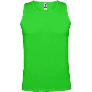 Limonkowy męski techniczny tanktop ROLY ANDRE - własny napis