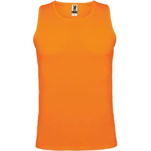 Pomarańczowa męski techniczny tanktop ROLY ANDRE - z logo