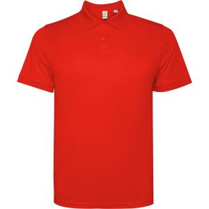 Czerwone męskie techniczne polo ROLY TORMO - personalizacja