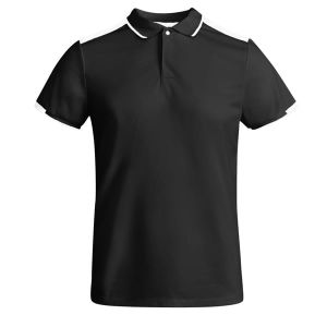 Czarna męska techniczna koszulka polo ROLY TAMIL - firmowa