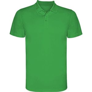 Zielona męska koszulka polo ROLY MONZHA 0404 - nadruk