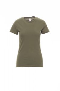Wojskowy Zielony T-shirt Payper Sunset Lady 000466 - Nadruk