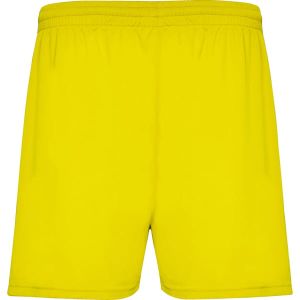 Żółte męskie spodenki sportowe ROLY CALCIO - swój napis