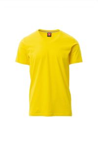 Żółty T-Shirt Męski Payper V-Neck 000103 - Własne Logo