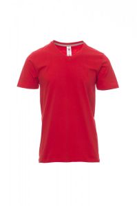 Czerwona Koszulka Payper V-Neck 000103 - Z Nadrukiem