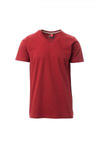 Bordowy T-Shirt Payper V-Neck 000103 - Z Własnym Nadrukiem