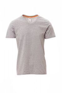 Szara Bluzka Męska Payper V-Neck Melange 000909 - Nadruk