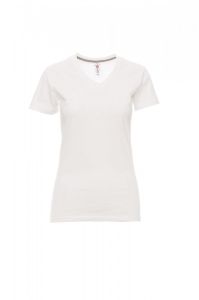 Biała Koszulka Payper V-Neck Lady 000951 - Z Nadrukiem