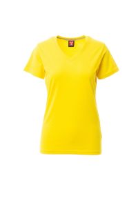 Żółty T-Shirt Payper V-Neck Lady 000951 - Własne Logo