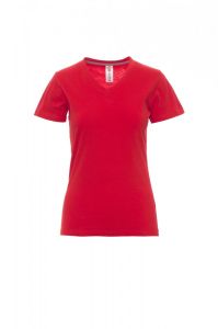 Czerwona Koszulka Payper V-Neck Lady 000951 - Z Nadrukiem