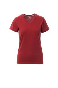 Bordowy T-Shirt Payper V-Neck Lady 000951 - Własne Zdjęcie