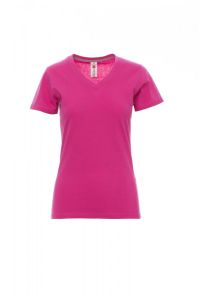 Różowa Bluzka Payper V-Neck Lady 000951 - Z Nadrukiem