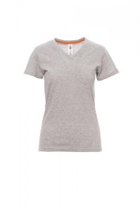 Szara Bluzka Payper V-Neck Lady Melange 000952 - Nadruk