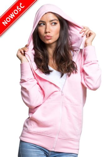 Bluza Damska ze Sznurkiem Ściągającym w Kapturze JHK SWULHOOD HOODED FULL ZIP MODEL