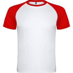 Czerwony T-shirt sportowy ROLY INDIANAPOLIS - z nadrukiem
