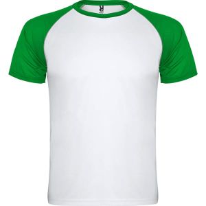 Zielony T-shirt sportowy ROLY INDIANAPOLIS - z własnym logo