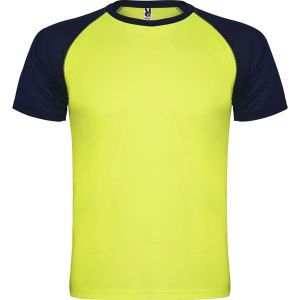 Żółty T-shirt sportowy ROLY INDIANAPOLIS - personalizowany
