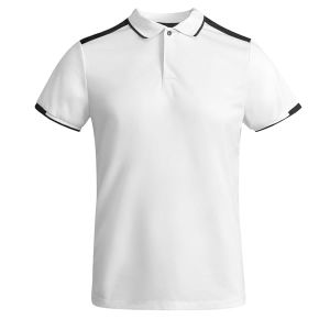 Biała dziecięca koszulka polo ROLY TAMIL - personalizowana