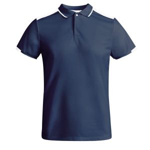 Granatowa dziecięca koszulka polo ROLY TAMIL - z napisem