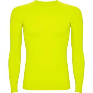 Limonkowa męska koszulka termoaktywna ROLY PRIME - custom