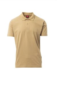 Brązowe Polo Męskie Payper Amalfi S00550 - Własny Nadruk
