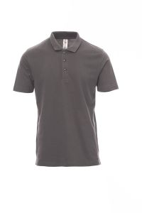 Szara Koszulka Polo Payper Amalfi S00550 - Nadruk Firmowy