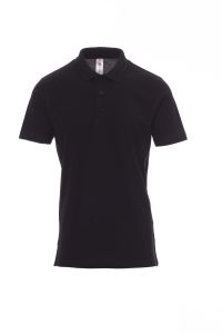 Czarna Bluzka Polo Payper Amalfi S00550 - Z Nadrukiem