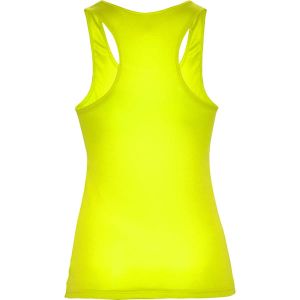SHURA - żółty fluor topy Sportowe Damskie z Nadrukiem