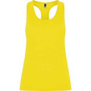 AIDA- żółty fluor topy Sportowe kobiece z logo
