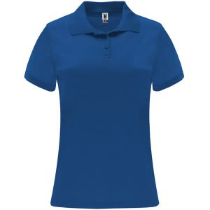 royal blue MONZHA - Kobiece polo z Nadrukiem