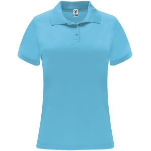 turkusowa MONZHA - Damska polo z Nadrukiem